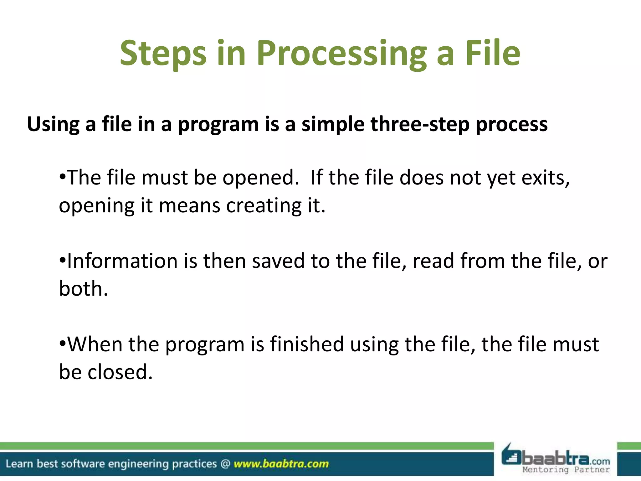File handling in c++ | PPTX