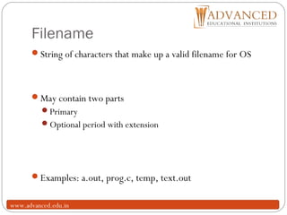 File handling in 'C' | PPT