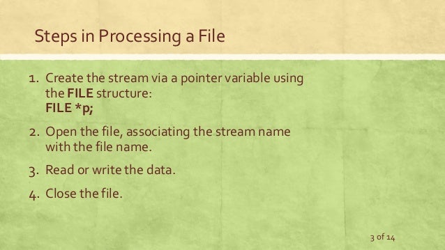 C write a stream to a file