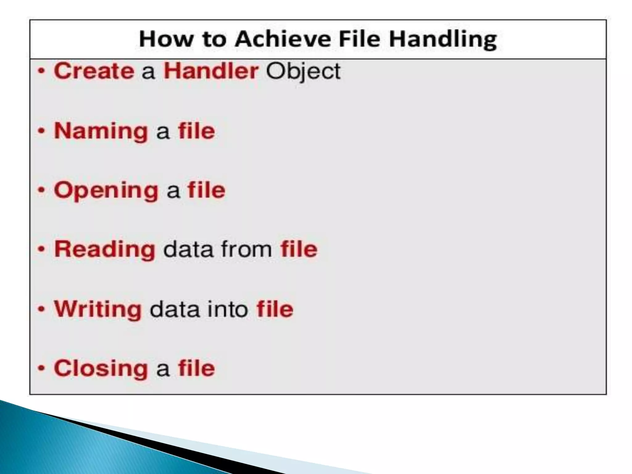 File handling in c++