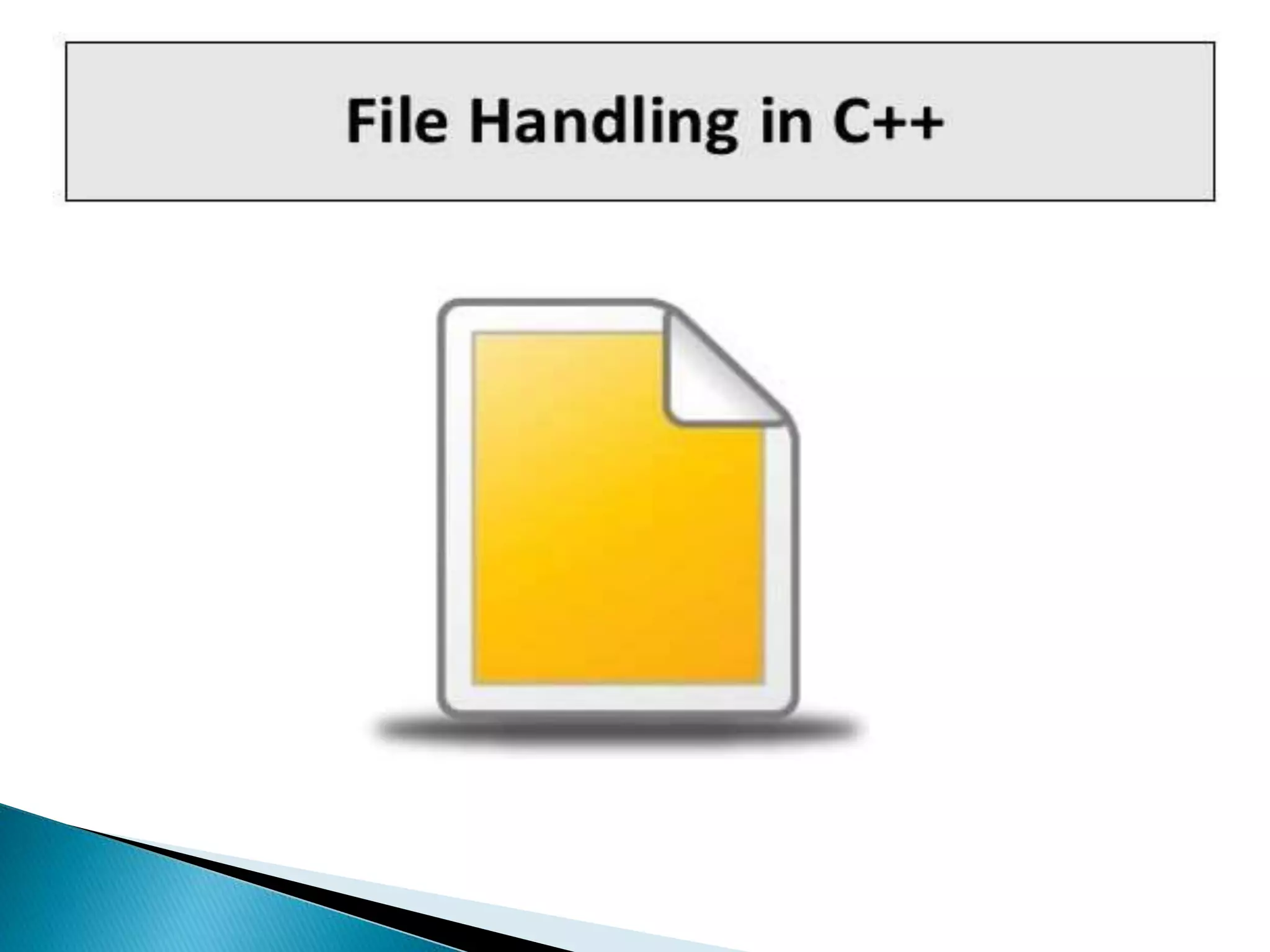 File handling in c++