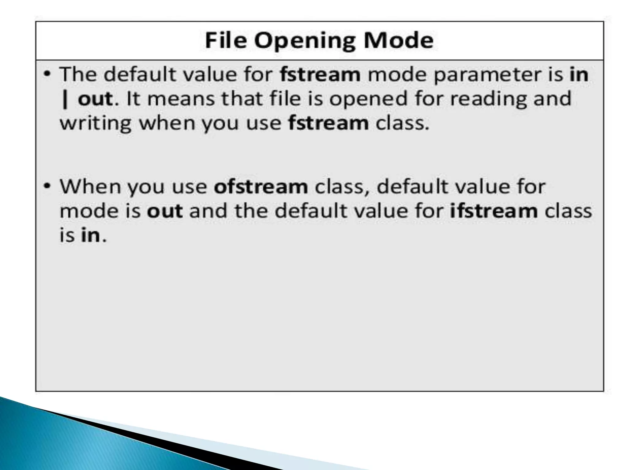 File handling in c++