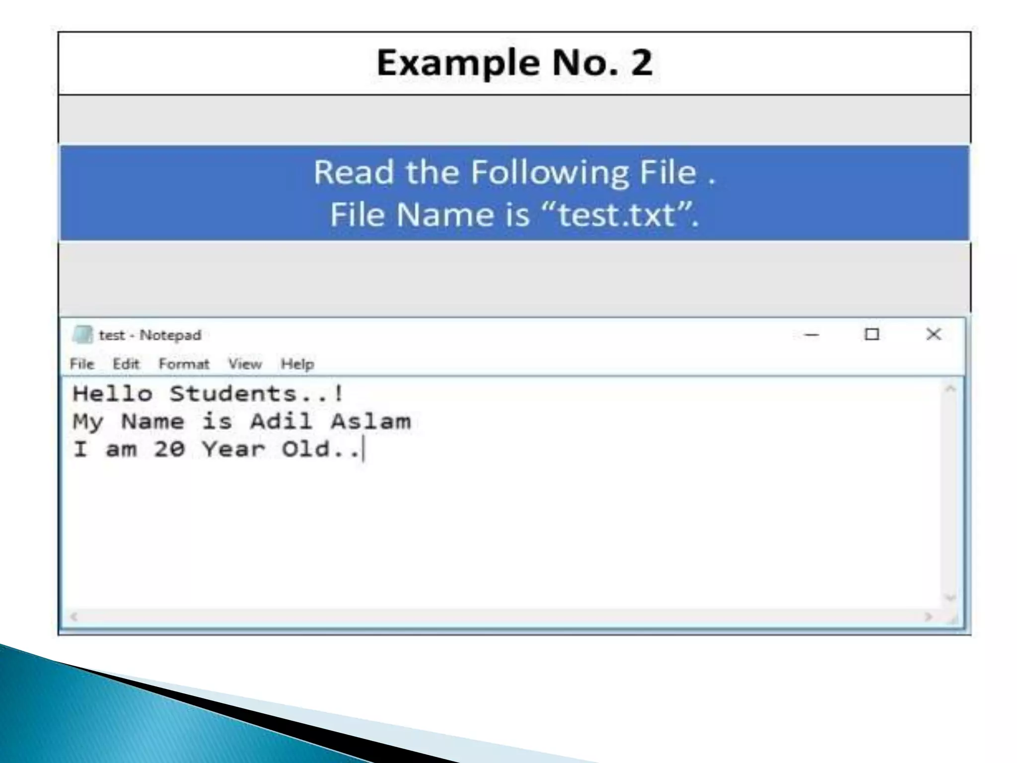 File handling in c++