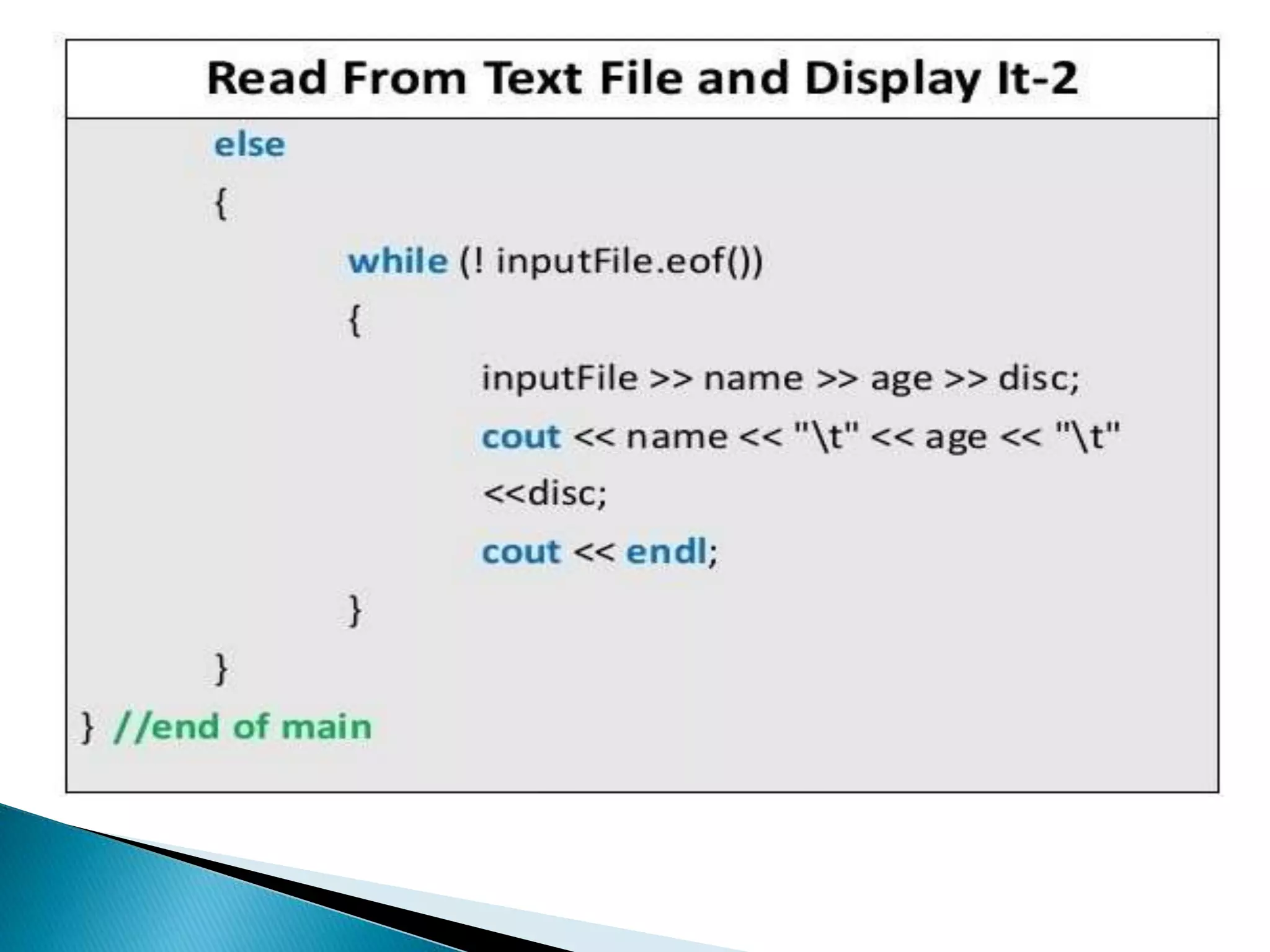 File handling in c++ | PPTX
