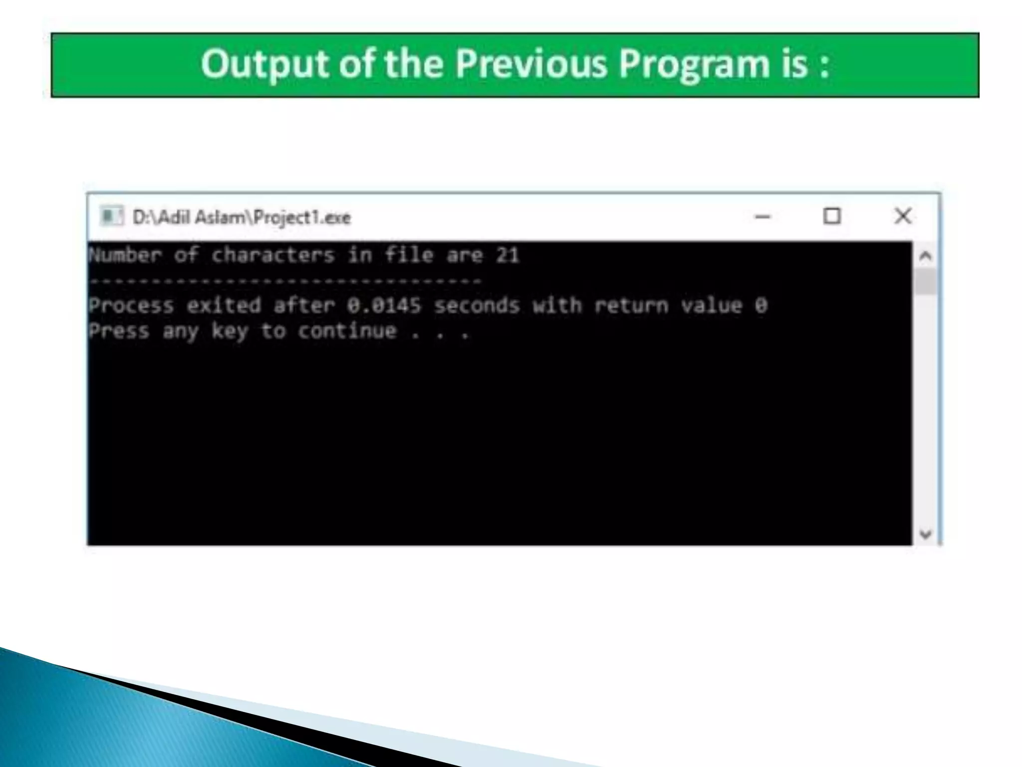 File handling in c++