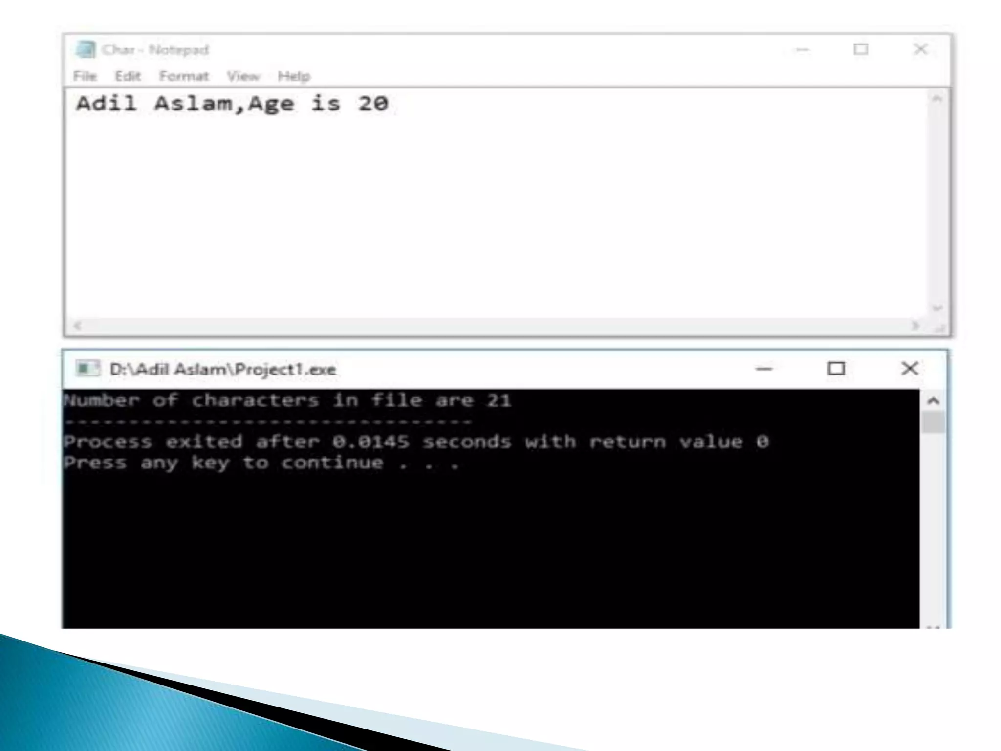 File handling in c++