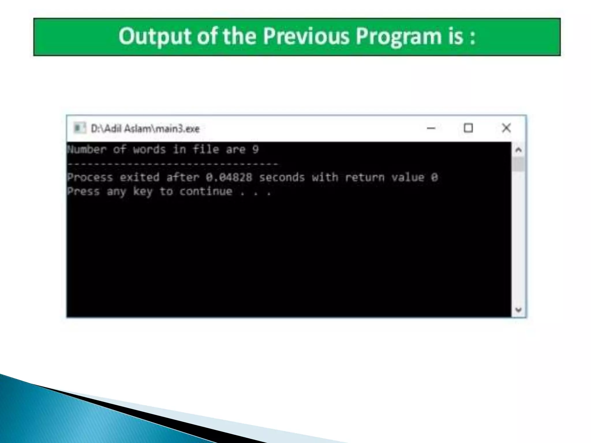 File handling in c++