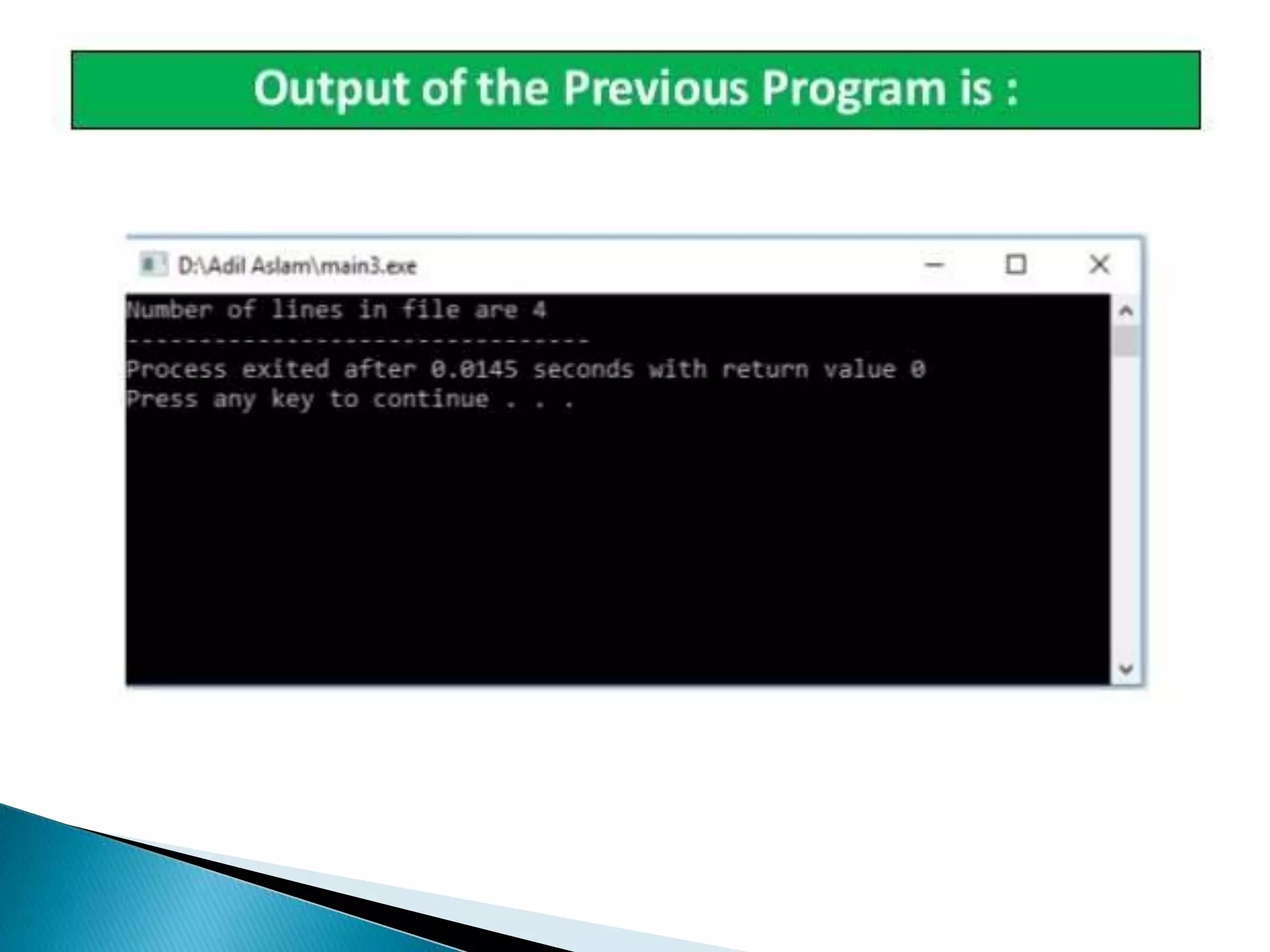 File handling in c++