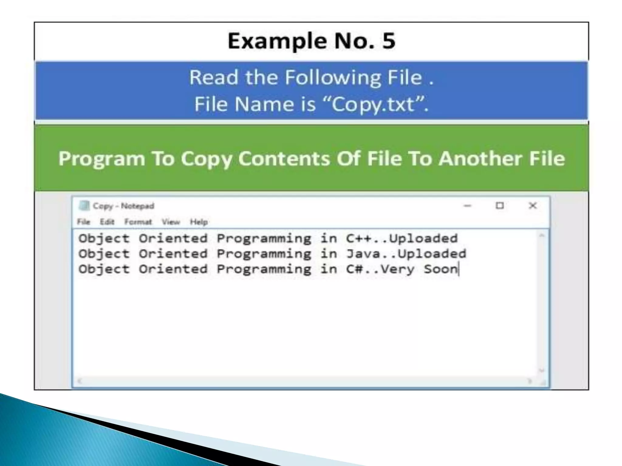 File handling in c++