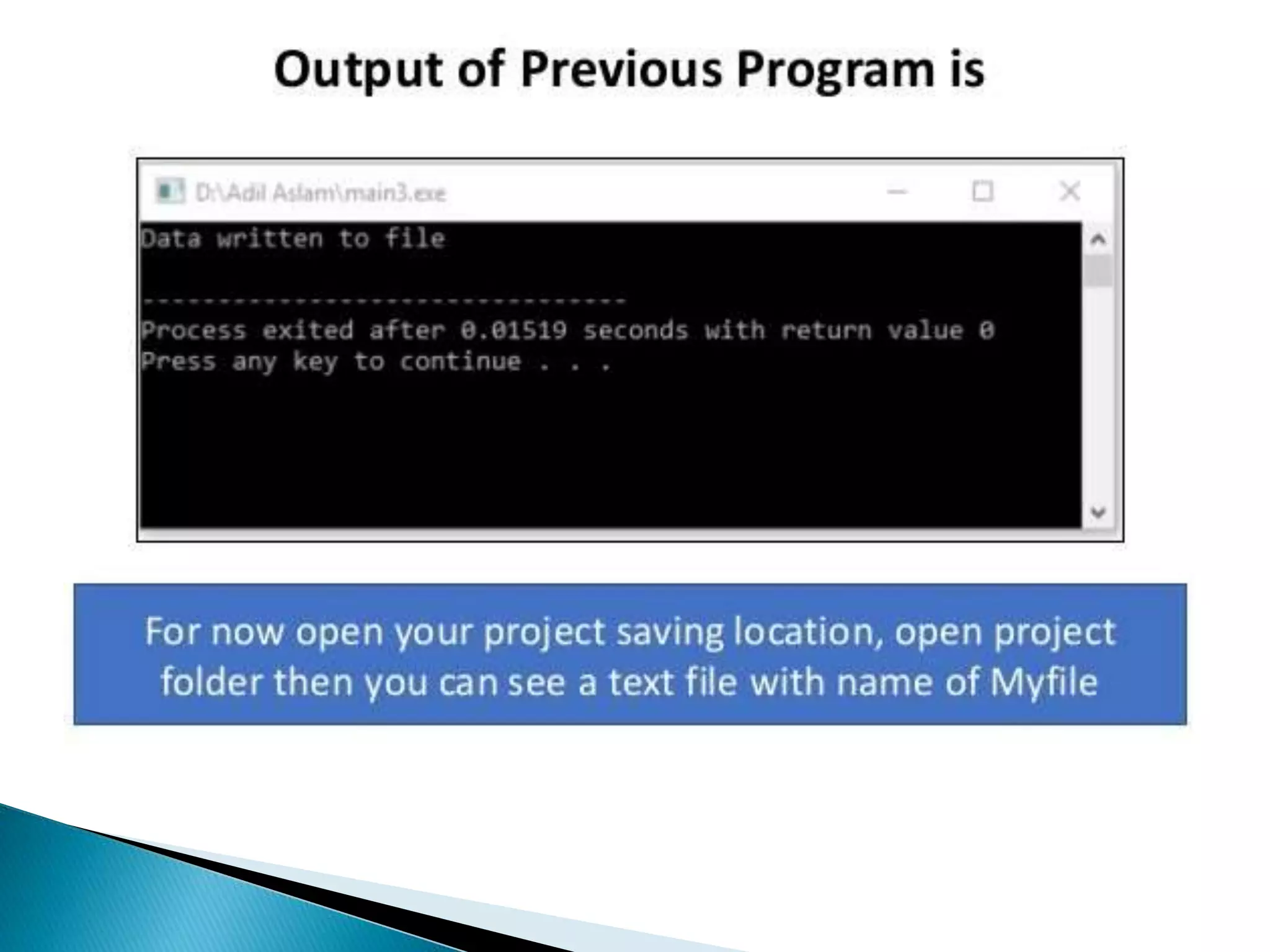 File handling in c++