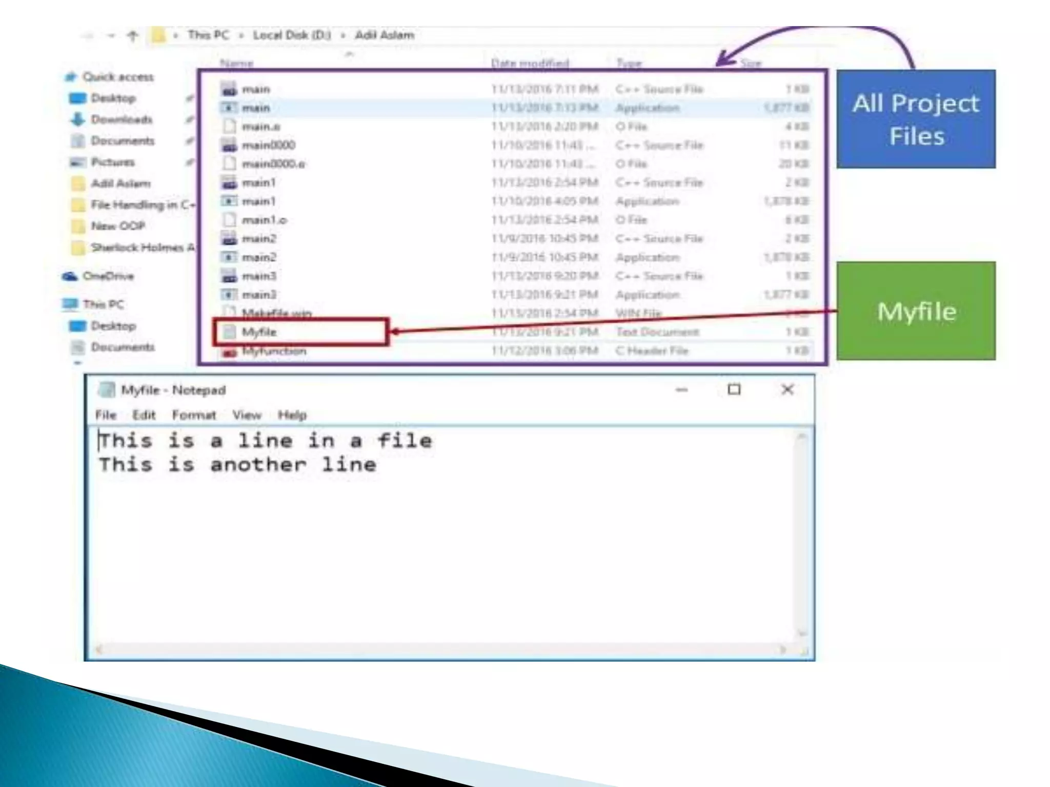 File handling in c++