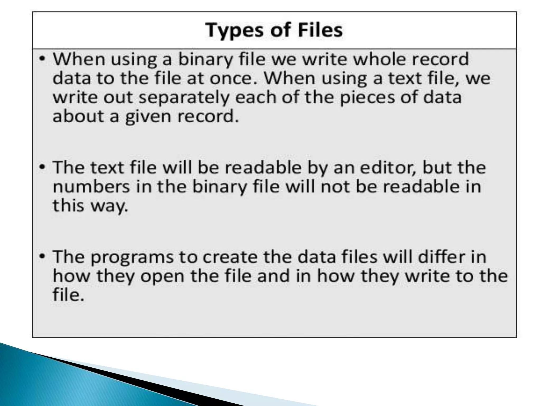 File handling in c++
