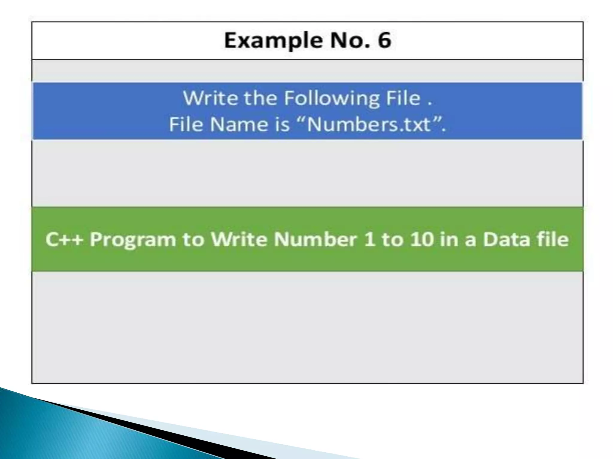 File handling in c++