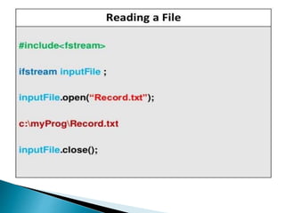 File handling in c++