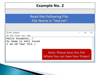 File handling in c++
