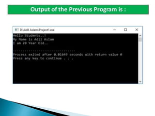 File handling in c++
