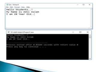 File handling in c++