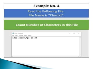 File handling in c++