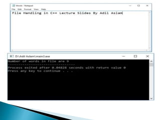 File handling in c++