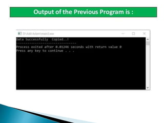 File handling in c++