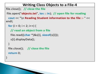 File handling in c++