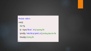 File Handling in C | PPTX