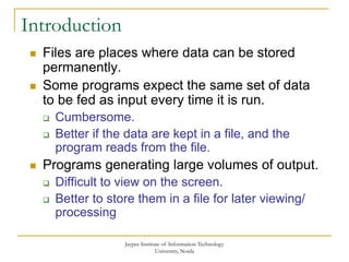 file_handling_in_c.ppt | Programming Languages | Computing