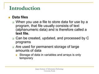 file_handling_in_c.ppt | Programming Languages | Computing