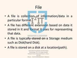 File Handling in Python | PPTX
