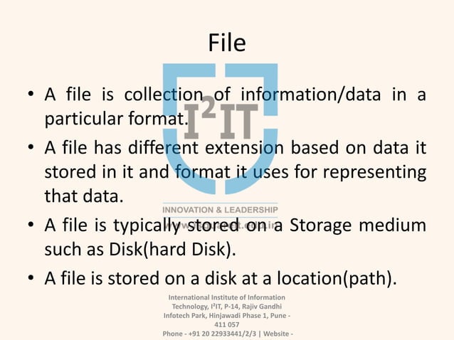 File Handling in Python | PPT
