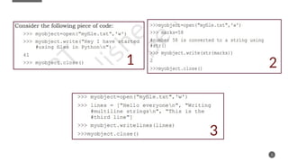 File handling in python basics for class 12 CBSE | PPT