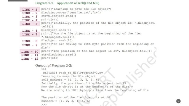 File handling in python basics for class 12 CBSE | PPTX