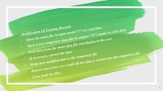 File handling in qbasic | PPT