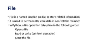 Comprehensive Guide to File Handling and Serialization in Python ...