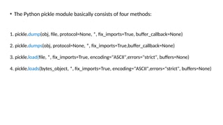 Comprehensive Guide to File Handling and Serialization in Python ...