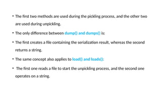 Comprehensive Guide to File Handling and Serialization in Python ...