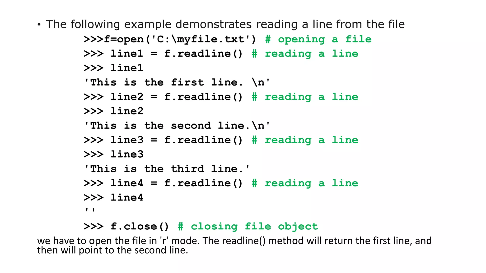 File handling in Python | PPT | Free Download