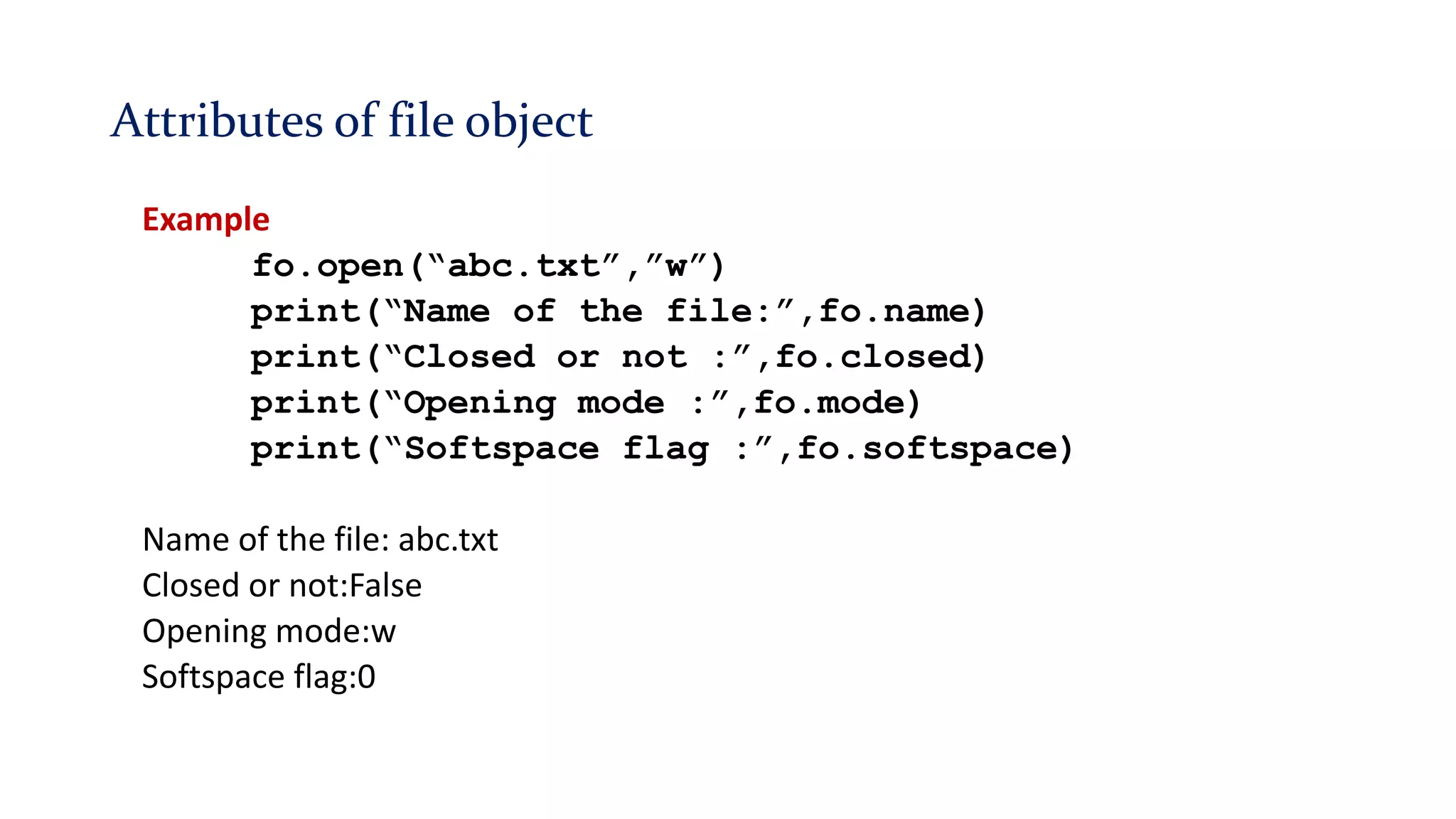 File handling in Python | PPT