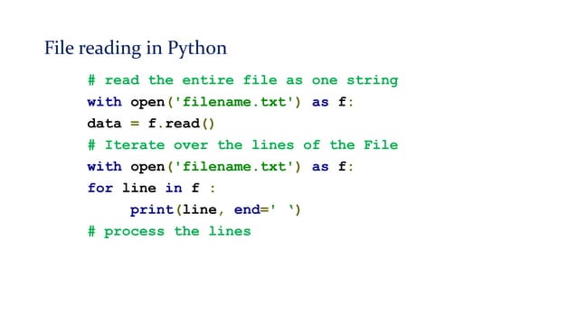 File handling in Python | PPT