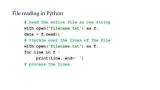 File handling in Python | PPT