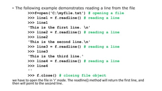 File handling in Python | PPT