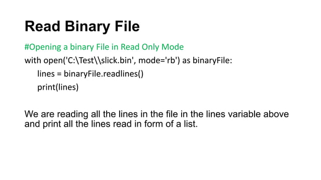 File handling in Python | PPT