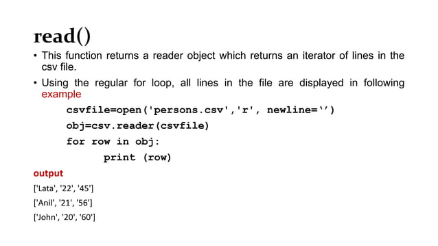 File handling in Python | PPT