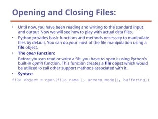 filehandling pyhton filehandling concept | PPT