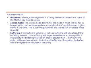 filehandling pyhton filehandling concept | PPT
