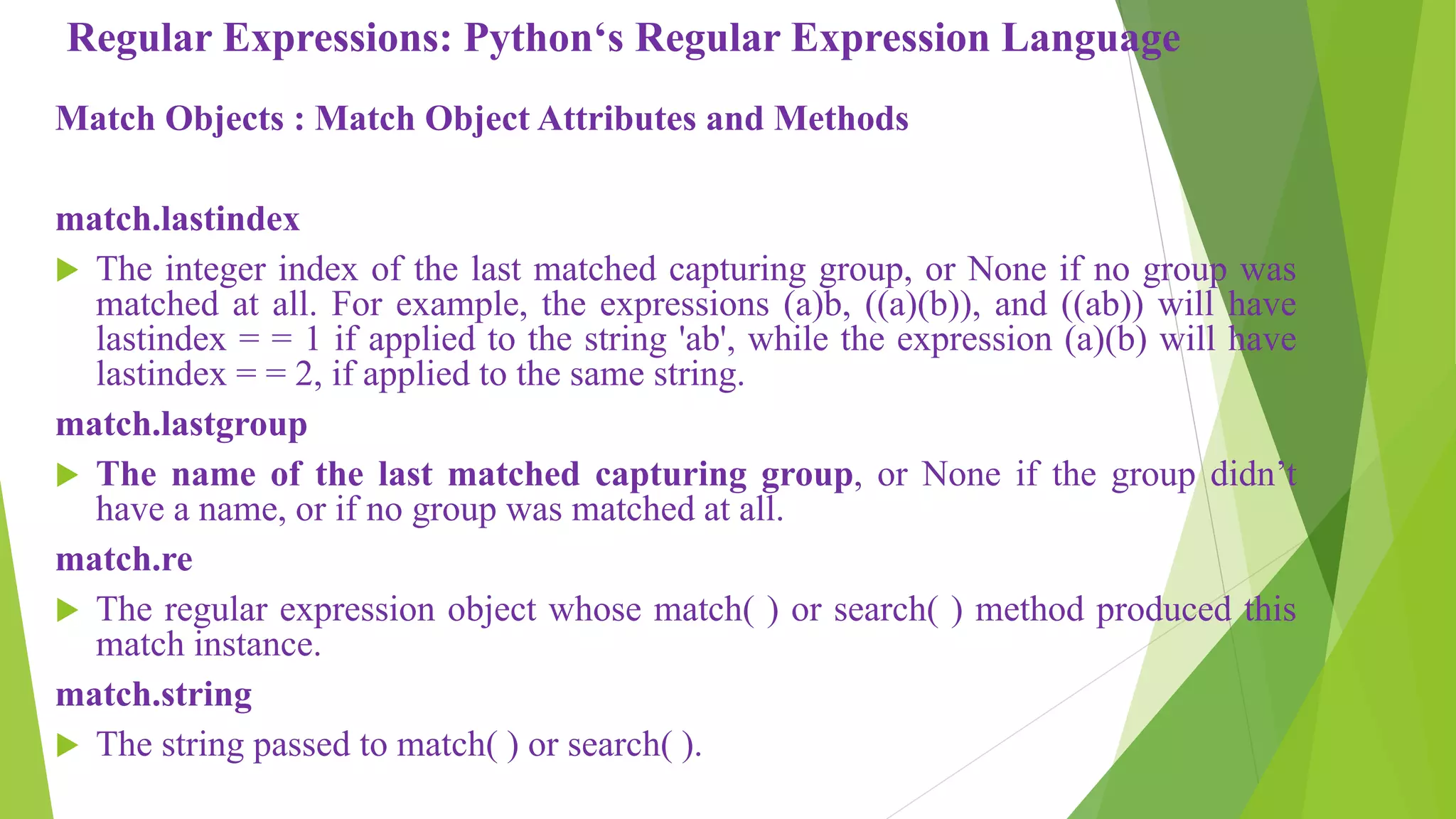 File handling & regular expressions in python programming | PPT