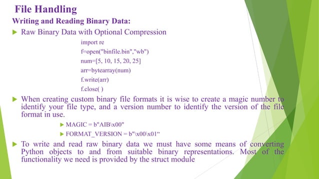 File handling & regular expressions in python programming | PPT