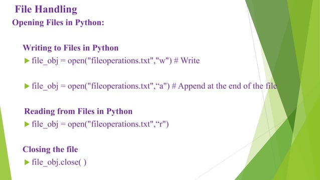 File handling & regular expressions in python programming | PPT