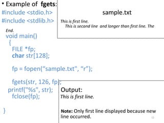 File handling(some slides only) | PPT