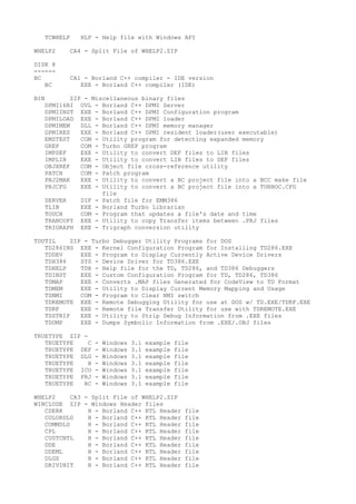 Filelist | DOC | Programming Languages | Computing